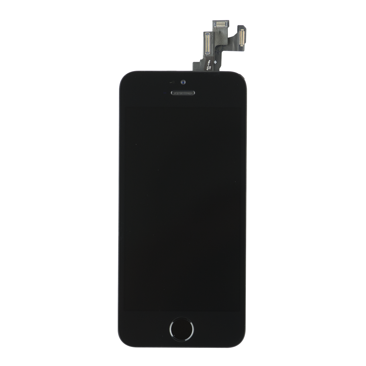 Iphone 5 Skærm - Sort - Med Home + Kamera Skærm